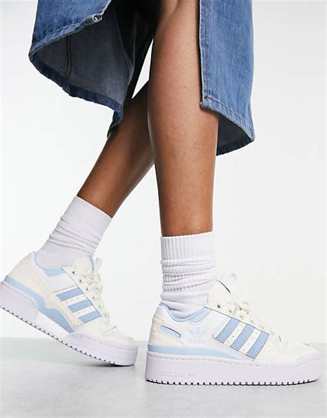 adidas schuhe damen weiß mit blauen streifen|Adidas Originals Schuhe für Damen online kaufen .